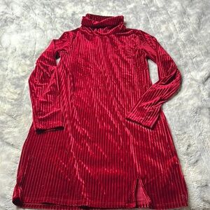 Art Class Red Velvet Kids Dress